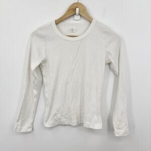 Leset Top Medium Ribbed Stretch Long Sleeve Scandi Quiet Luxury Cotton Slim Soft